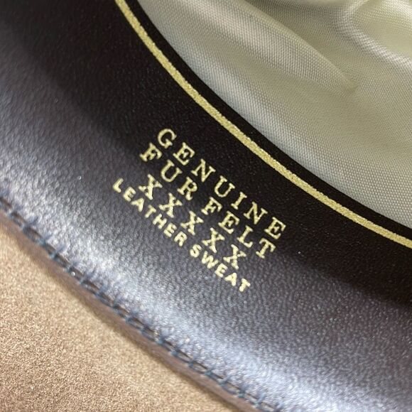 Boot Country Genuine Fur Felt custom made  cowboy ranch hat size 67/8 -50 - Picture 8 of 10